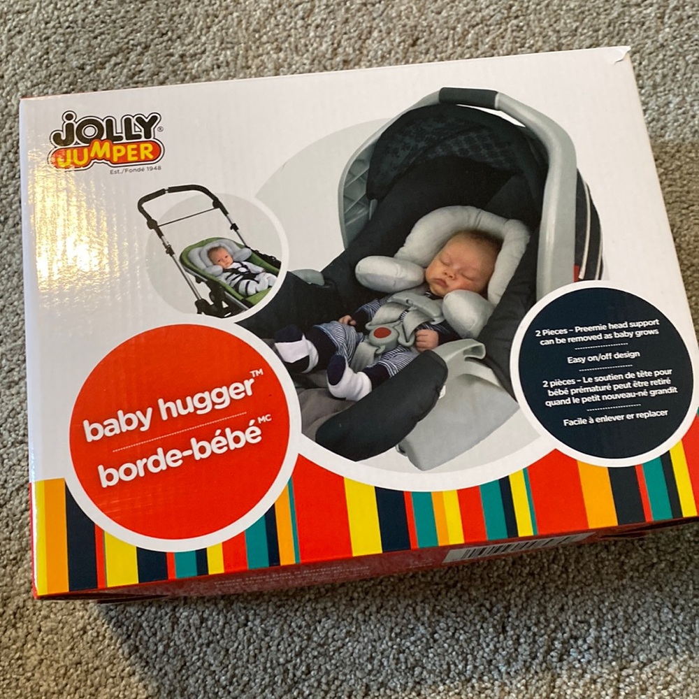 Jolly jumper baby hugger. Neck support for infant